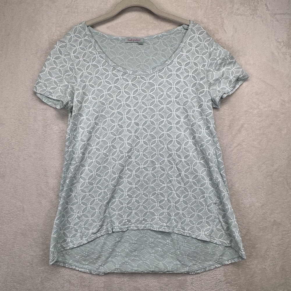 Fresh Produce‎ Top Women's M Coastal Geometric Print High Low Tunic USA